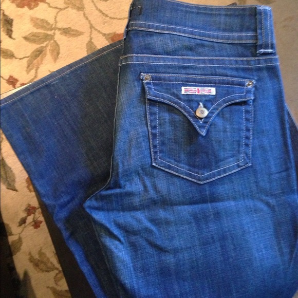 RESERVED Hudson Signature Triangle Denim Jeans