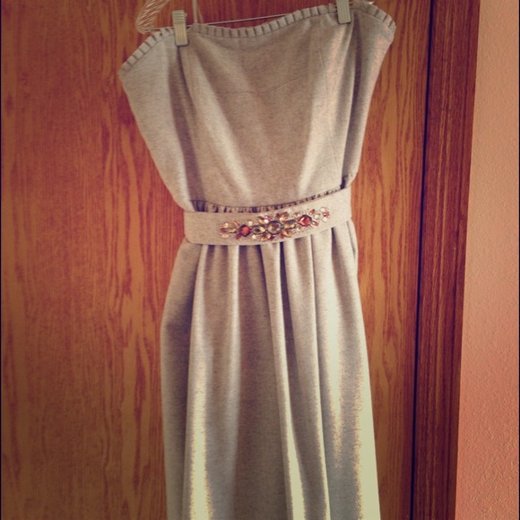 Strapless dress!