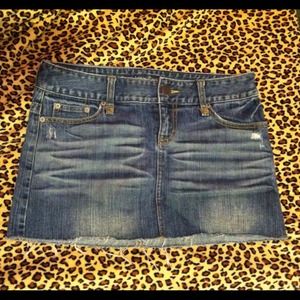 American eagle jean skirt