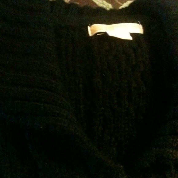 Black Michael Kors sweater coat