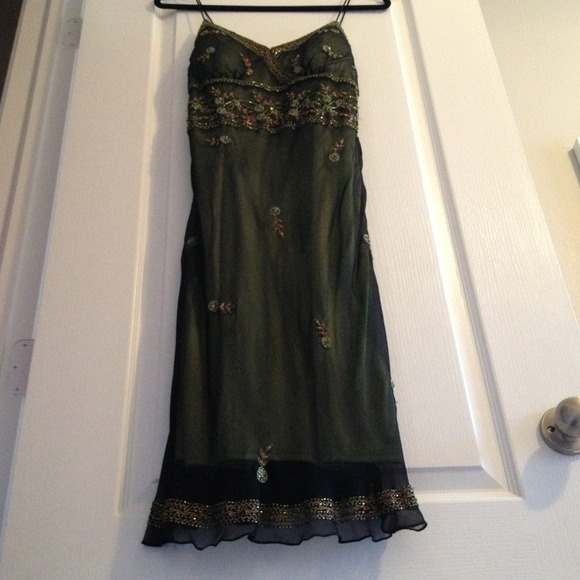 Green Sequined Dress