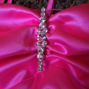 Bubble Gum Pink Silk Dress with Silver Jewel!!!