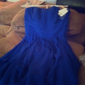 Horizon blue David's bridal chiffon Size 16.