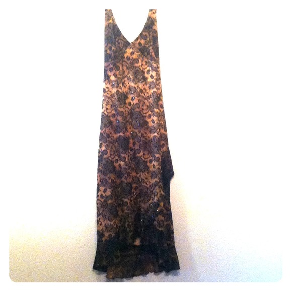 Black and Brown Formal Dress