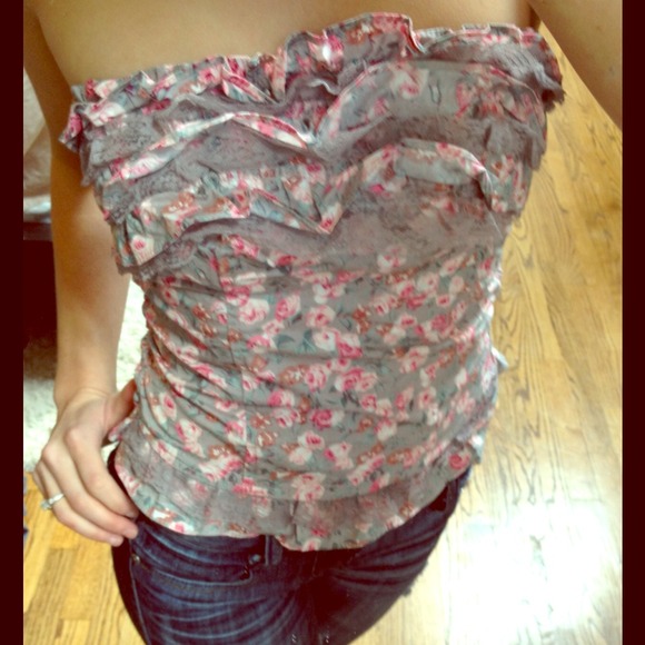 New floral tube top