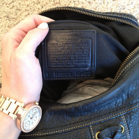 Authentic Coach black corset bag soft leather - Picture 3 of 4