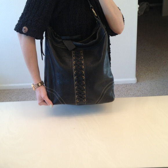 Authentic Coach black corset bag soft leather - Picture 4 of 4