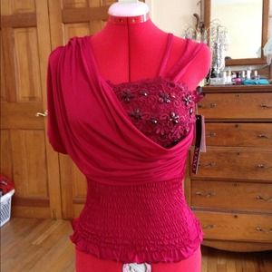 PRICE DROP!  NWT "hypnotic" night out shirt!