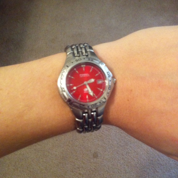 Authentic Fossil Blue ladies watch