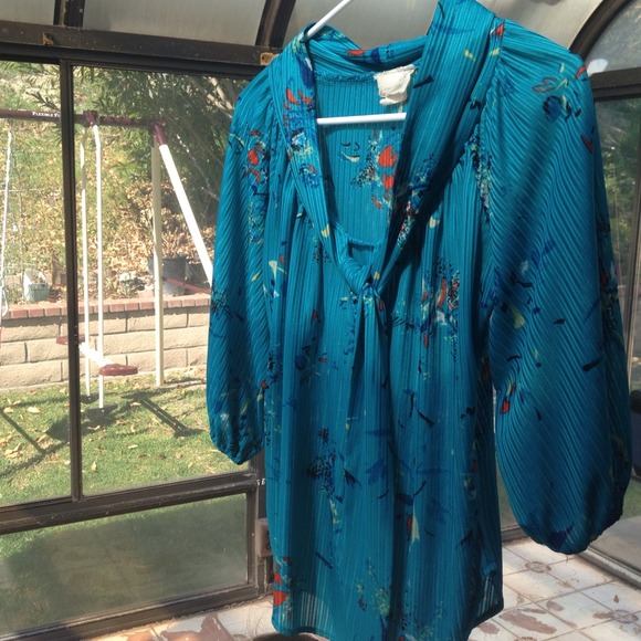 Tops - Teal Vintage Blouse