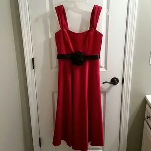 David's Bridal Red Formal Dress