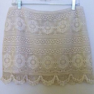 A beautiful crochet skirt