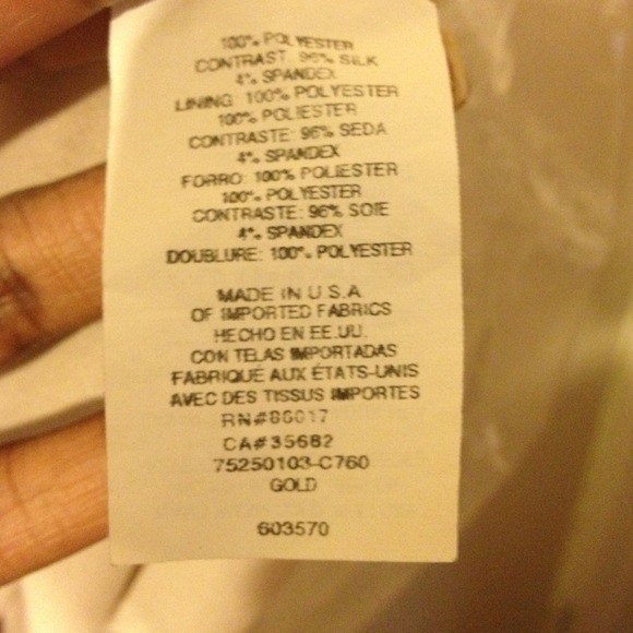 Bebe Gold Dress - Picture 3 of 3