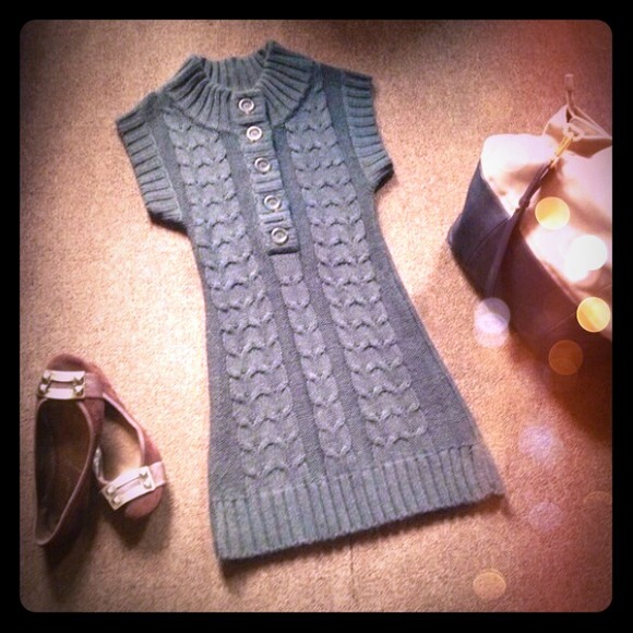 Cable Knit Sweater Dress