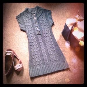 Cable Knit Sweater Dress