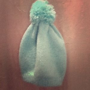 Mint beanie with Pom Pom
