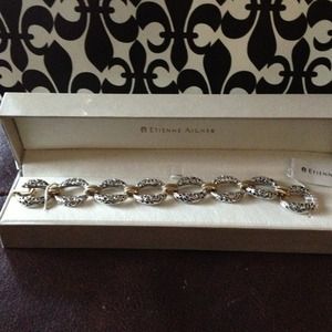 Silver and Gold toned link bracelet