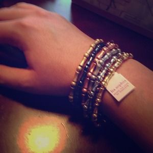 Lia Sophia stacked bracelet elastic