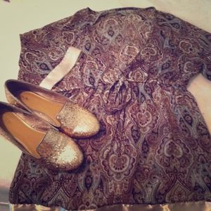 Sheer Paisley Babydoll Top