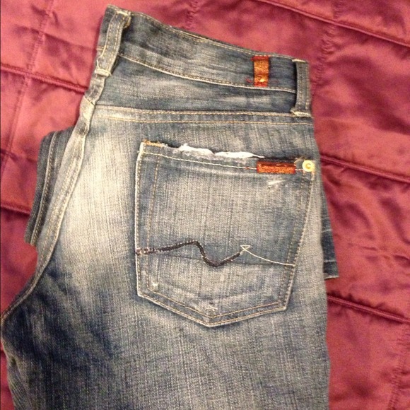 Seven For All Mankind Distressed Jeans 7