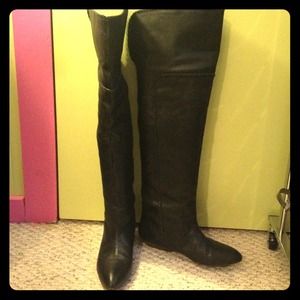 Lucky over the knee black boots