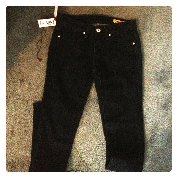 NYC Blank Skinny Jeans  dark blue in color
