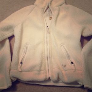 Really soft white jacket!