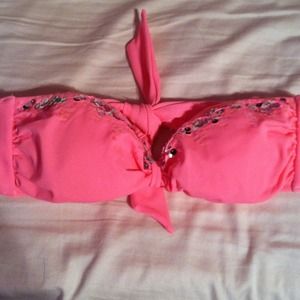 NWOT Victoria's Secret bandeau bikini top - pink