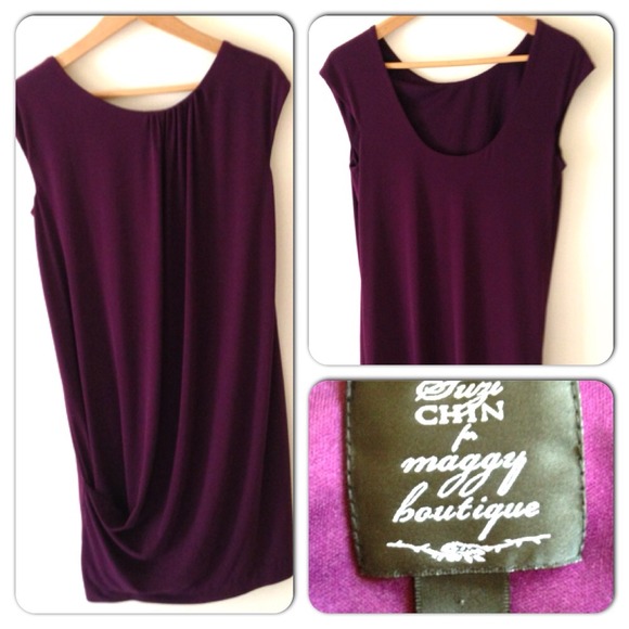 💨SOLD!!💨 Drape front dress.