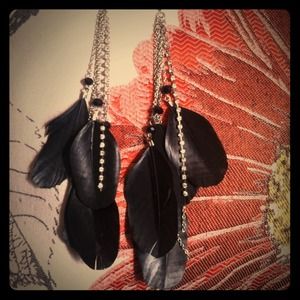 Feather earrings!