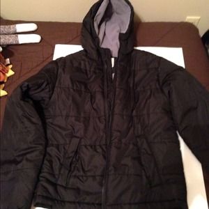 Coat and Northface swim trunks