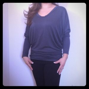 Grey legging sleeve blouse
