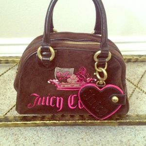 NWOT authentic brown leather Juicy Couture bag