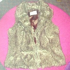 Fur vest.