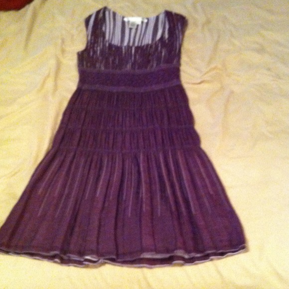 Cute spring dress. Purple with light purple - Picture 1 of 3