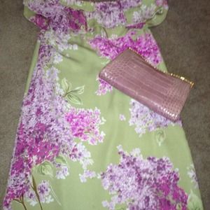 Red Valentino floral dress.