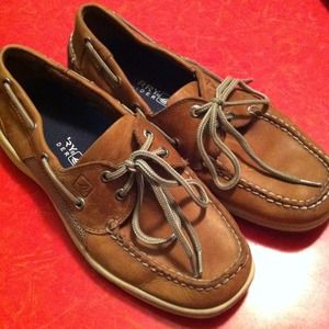Men's Brown Leather Sperry Topsiders!
