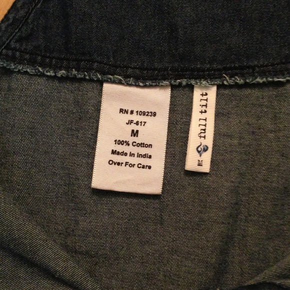 Jean Belted Romper - Picture 4 of 4