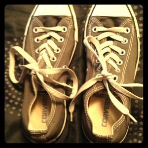 Authentic grey converse, barely used