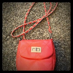 Cute coral crossbody bag!