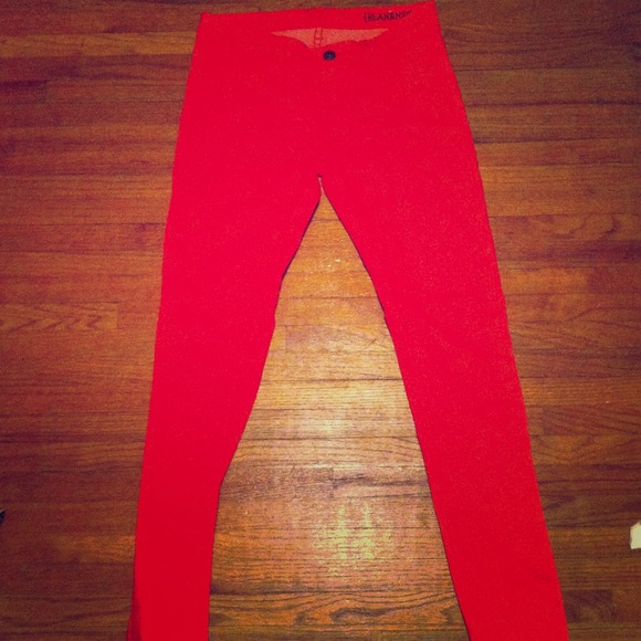 Red jeans