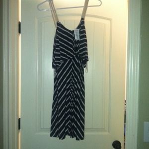 Monteau blue and white dress