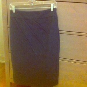 Downeast Basics Grey Knee-length Pencil Skirt