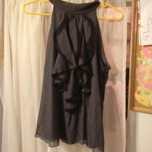 sparkly gray halter