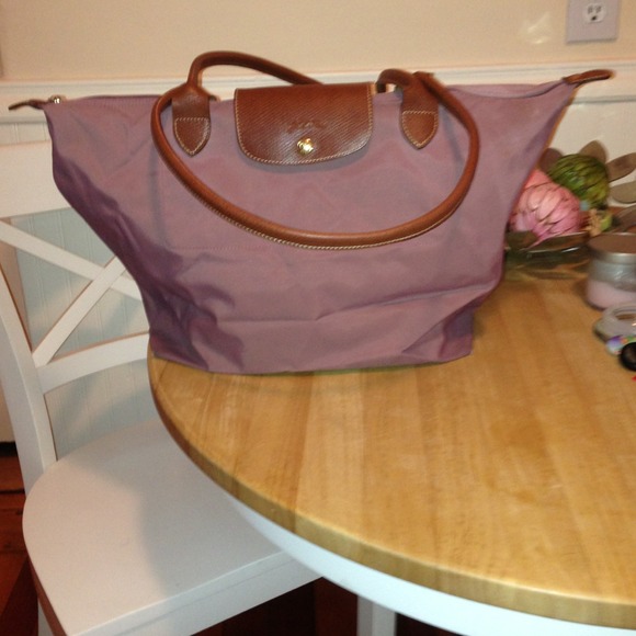 Longchamp Let Pilage Large Tote Bag purse purple