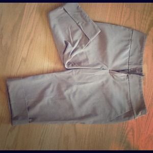 Khaki cuffed capris priced to sell!