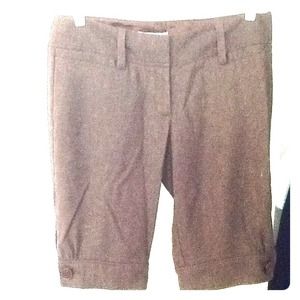 Cute brown tweed long shorts