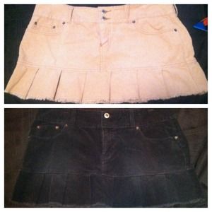 NWOT corduroy skirts tan and/or black.