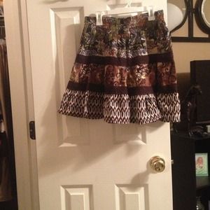 Wild jungle print skirt