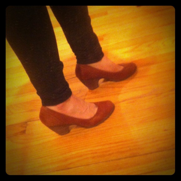 Seychelles brown leather vintage style pumps